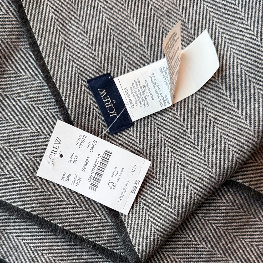J. Crew Factory Herringbone scarf - Picture 13 of 13